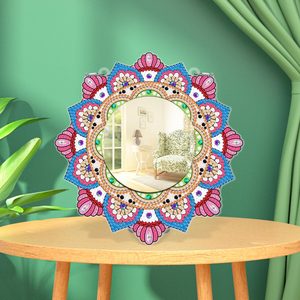 Miroir de peinture de diamant de mandala, kits de miroir de peinture de diamant de bricolage, miroir d'art de diamant pour des <span class=keywords><strong>adultes</strong></span> enfants décor de table de mur de maison - Product Image 3