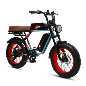 Cruzador elétrico de bicicleta de 26 polegadas, 48v, bateria de 500w, ebike, retrô, vintage