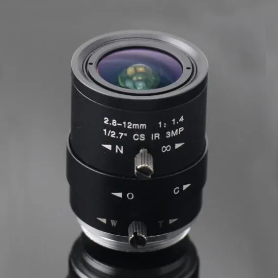 경쟁 cctv 렌즈 3 메가픽셀 수동 아이리스 렌즈 6-12mm 1/1.8 "C 마운트 렌즈