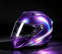 Pigment à Effet Spécial GUANZUN pour Revêtement de Casque de Moto, Peinture Violette, Aluminium Holographique, Poudre de 5 à 100 Microns
