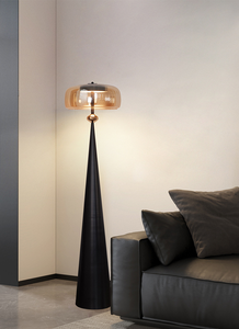 โคมไฟตั้งพื้นสไตล์มินิมอลอิตาลี โคมไฟแก้วระดับไฮเอนด์ หรูหรา เหมาะสำหรับห้องนั่งเล่น วางข้างโซฟา ติดผนัง แนวตั้ง ใช้ในห้องนอน ให้แสงสว่างแบบสร้างบรรยากาศ - Product Image 5