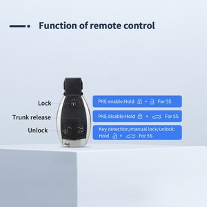 Système de clé intelligente EASYGUARD sans clé compatible avec BENZ FBS4 avec bouton de démarrage OEM (2014-) et accès confort (Comfort Access) - Product Image 2