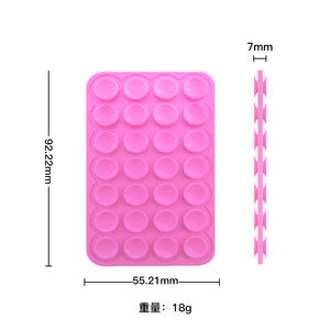 28-Piece Double-Sided Silicone Ventosa Conjunto Universal Quadrado Celular & Tablet Stand Sacos Carregadores Produtos de borracha Gênero - Product Image 4