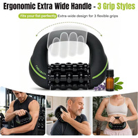 Masseur Percussif Rechargeable à Rouleaux 8 Niveaux 2000mAh avec Écran LCD pour Détendre les Muscles Raides
