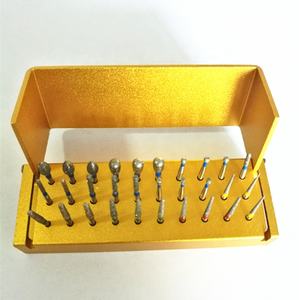 Porta Frese Diamantate a 30 Fori Aifan, Vendita Diretta dalla Fabbrica, Scatola di Disinfezione Apribile, Custodia Organizzatore in Alluminio per Laboratorio Dentistico - Product Image 1