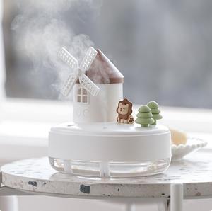 Boîte à musique moulin à vent pour chambre de bébé, humidificateur d'air, mini humidificateur à double pulvérisation mignon <span class=keywords><strong>Leo</strong></span>, grand humidificateur à brume - Product Image 3