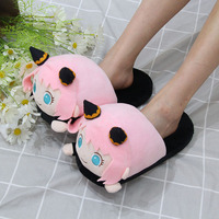 Nouvelles Chaussures en Peluche Quotidiennes pour Enfants, Motif Dessin Animé Mignon SPY Family Anya, Vente en Gros, Nécessités Quotidiennes, Chaussures en Coton Chaudes