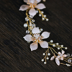 Diadème de mariée romantique et élégant, bandeaux pour femmes - Product Image 6