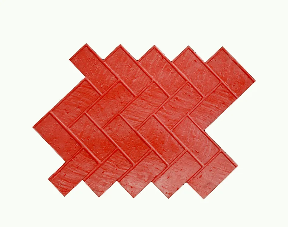 Herringbone ईंट Urethane कंक्रीट मंजिल स्टाम्प नए नए साँचे