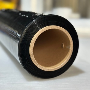 ฟิล์มยืดสีดำแบบหนา 80 เกจ 18 นิ้ว x 1500 ฟุต - ยืดได้ 500% ฟิล์ม LLDPE สำหรับพันพาเลทสำหรับการขนส่ง - Product Image 4