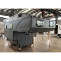 Remorque de voyage tout-terrain légère pour camion, camping-car coulissant pour camion, boîte de camping-car pour camion avec salle de bain à vendre