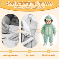 Disfraz de Dinosaurio para Niños, Mono de Felpa, Disfraz de Halloween, Disfraz Personalizado, Mono Unisex