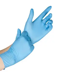 Tuyệt vời thoải mái dùng một lần công nghiệp bột miễn phí bảo vệ làm việc tinh khiết Găng tay Nitrile găng tay