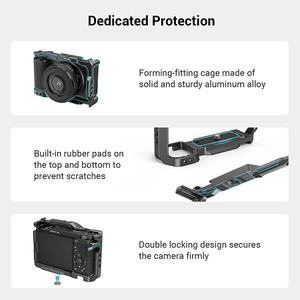 <span class=keywords><strong>Cage</strong></span> <span class=keywords><strong>Smallrig</strong></span> avec plaque de dégagement rapide intégrée pour Arca-Swiss et Cold Shoe pour Sony Zv-E10 -3531 - Product Image 4