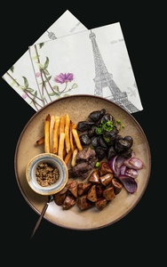 Khăn Giấy In Thiết Kế Nghệ Thuật Ăn Tối Decoupage Màu - Product Image 2