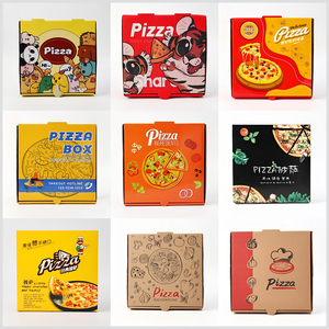 Trung Quốc Bánh Pizza Hộp Nhà Máy Bán Buôn Chất Lượng Cao Giấy Bánh Pizza Hộp Giấy Không Thấm Mỡ Chất Liệu Takeaway Bánh Pizza Giao Hàng Hộp <span class=keywords><strong>Carton</strong></span> - Product Image 4