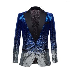 Traje de Alta Calidad para Hombre, Blazer, Chaleco y Pantalón, Conjunto de 1 Pieza para Boda, Traje de Graduación con Lentejuelas - Product Image 5