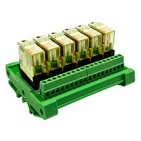 1 relais électromagnétique AC Shenle à 6 canaux, module de relais AC 110v AC 220v, panneau d'amplificateur de commande PLC avec une ouverture et une cl