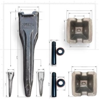 Dents de déchiqueteur forgées extra-affûtées pour pelle hydraulique Daewoo 360, référence 00032TL, résistantes à l'usure, pour travaux miniers sur sols congelés, garantie 1 an