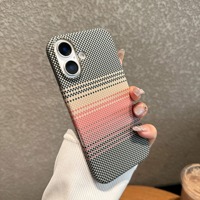 Étui en fibre de carbone à gros trous pour iPhone 15 Pro Max 16 14 Pro 13 Pro 15 Plus, ultra fin, mat, antichoc