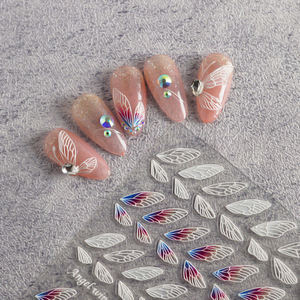 Calcomanías de <span class=keywords><strong>Uñas</strong></span> con Alas de Mariposa en Relieve 3D, Autoadhesivas, para Decoración de <span class=keywords><strong>Uñas</strong></span>, Venta Caliente 2026 - Product Image 5