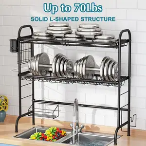 Metal Under Sink Spice Storage Holder Multi-layer Storage Racks Sundries Cabinets Organizer Racks