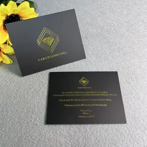 New Arrival Thank You Card Custom Logo UV Printed Envelope For Small Business With Colorful Painting For Business Wedding