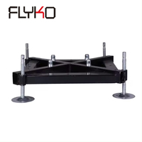 Accesorios de sistema de armazón Iluminación de aluminio Base de manga de armazón de espiga para conexión de espiga y perno