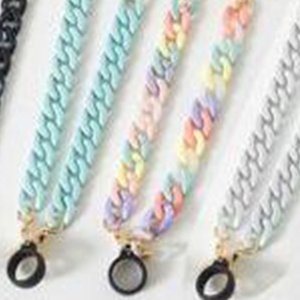 Cadena de moda Z de 70 cm con hebilla de plástico chapada en oro para bolso y gafas - Product Image 5