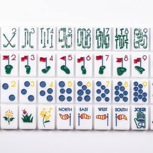 Premium Acrylic <b>MAHJONG</b> TILES WINNING WHITE THE COUNTRY CLUB <b>SET</b> - Product Image 6
