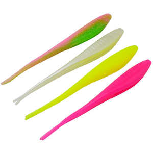 OEM 3 pièces/sac leurre de pêche en TPE 18cm 18g appât souple en forme de ver en forme de V appât nageur en forme de ver d'eau douce - Product Image 4