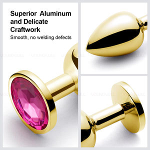 Metall Mini Anal Spielzeug Butt Plug Beute Perlen Edelstahl Kristall Anal Schmuck Spielzeug Produkte 034 Butt Plug Für Männer Wome - Product Image 6