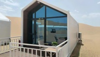 Maison pliante préfabriquée à double aile extensible, installation rapide, structure métallique anti-corrosion, bâtiment modulaire mobile.