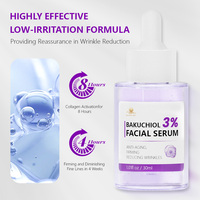 Sérum pour le visage personnalisé au Bakuchiol et au Rétinol, vitamine C organique, anti-rides, collagène, sérum pour le visage, acide hyaluronique pour le visage