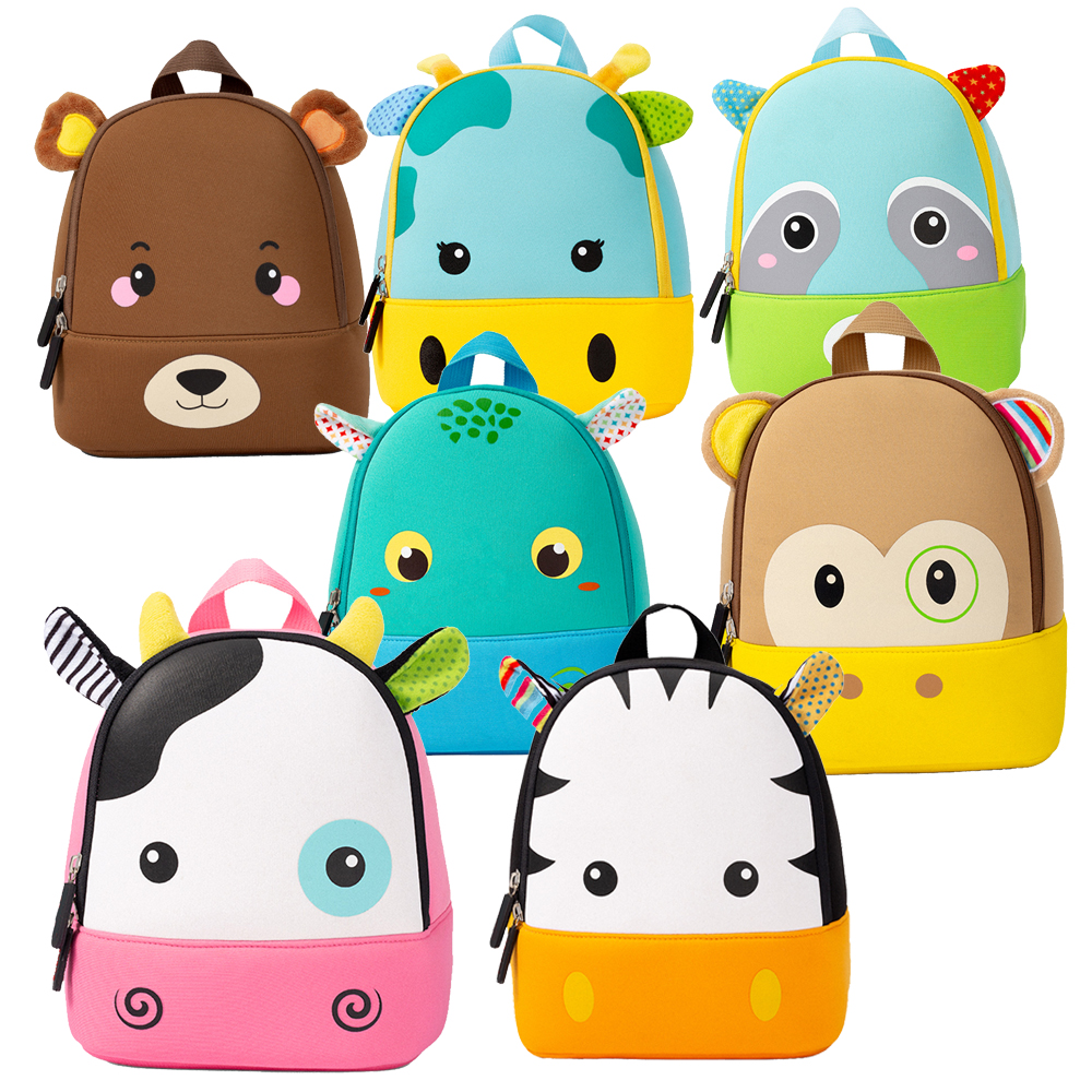 Оптовая продажа, рекламная Водонепроницаемая школьная сумка с мультипликационным рисунком, рюкзак, детский дорожный рюкзак с животным дизайном на заказ