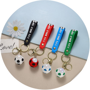 PVC mềm Silicone Phát Sáng Led ánh sáng lên bóng đá bóng thiết kế dễ thương trang trí <span class=keywords><strong>Keychain</strong></span> cho các phím phụ kiện và quà lưu niệm quà tặng - Product Image 3