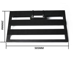 لوحة دواسات جيتار من الألومنيوم الأسود MPB-1 بتصميم مقاوم للماء ومتين، أبعادها 51×29×2 سم مع حقيبة حمل - Product Image 2