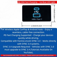 Module d'interface multimédia double USB pour mise à niveau CarPlay sans fil automatique pour Ford F150 Explorer Edge Lincoln Accessoires Sync 3.4