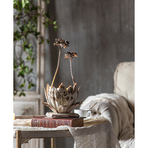 Wedding Props Retro <strong>White</strong> <strong>Candlestick</strong> Wedding Hotel Decorative Flower Decoration <strong>Candlestick</strong> - Product Image 2