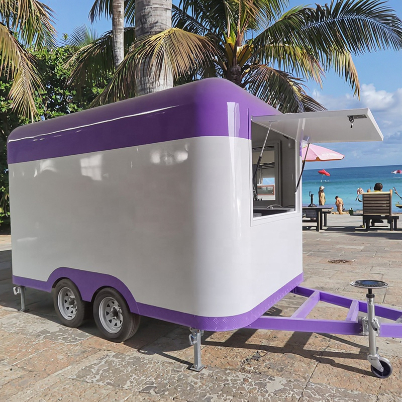 Black Concession Food Trailer Fully Equipped