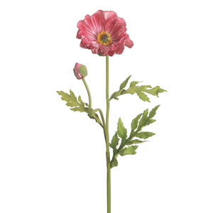ดอกป๊อปปี้ประดิษฐ์ ยี่ห้อ Yihua Floral Art ขนาด 60 ซม. ทำจากผ้าไหม สีขาว เหลือง ชมพู ส้ม สไตล์โรแมนติกเรียบง่าย สำหรับตกแต่งห้องนั่งเล่น - Product Image 5
