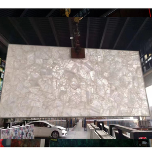 Dalle de quartzite blanche naturelle de luxe en pierre de conception moderne du Brésil - Product Image 3