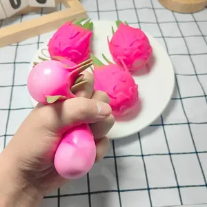 Pelota Antiestrés <span class=keywords><strong>de</strong></span> Fruta del Dragón, Juguete Sensorial para Aliviar el Estrés, Simulación <span class=keywords><strong>de</strong></span> Fruta, Pelotas para Apretar para Niños - Product Image 5