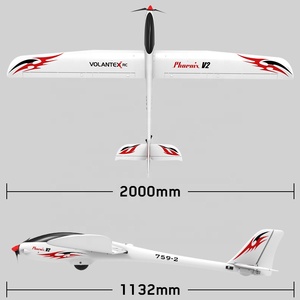 VOLANTEXRC RC Glider <span class=keywords><strong>Phoenix</strong></span> V2 avion électrique RC 2000mm envergure en plastique Unibody Fuselage avion sans balais PNP pour enfants - Product Image 5