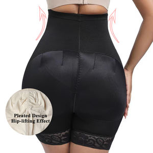 Bragas de compresión firmes para mujer, bragas con control de barriga, faja ajustable para levantar los glúteos, entrenador de cintura, pantalones cortos ajustados con cremallera dorada - Product Image 3