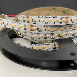 1800K-3000K striscia <span class=keywords><strong>LED</strong></span> luce fioca a caldo 5 metri striscia <span class=keywords><strong>Led</strong></span> 120led/m 240led/m <span class=keywords><strong>LED</strong></span> ad alta densità 2 perni cavo di illuminazione sotto-armadio - Product Image 1