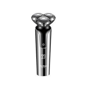 เครื่องโกนหนวดไฟฟ้าเคเมอิ KM-774 IPX4 กันน้ำ ใบมีดหมุนสามใบ ชาร์จไฟได้ ตัวเครื่องโลหะ - Product Image 1