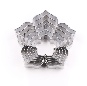 6 uds Morning Glory Fondant Cutter Set reutilizable flor galleta pastelería herramienta de fabricación de magdalenas caseras molde de decoración - Product Image 2