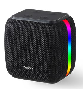 Bán buôn không dây BT loa với RGB ánh sáng màu Loại-C sạc cổng Stereo Di động Hộp âm thanh K-569S - Product Image 1