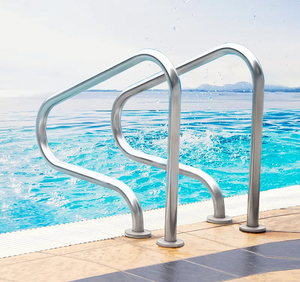 Hồ bơi thang nhúng loại tay vịn 304 thang thép không gỉ trên mặt đất hồ bơi thang - Product Image 4
